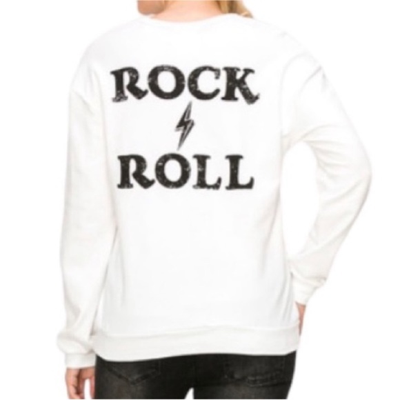 VOCAL crystal skull rock roll sweatshirt L - Picture 4 of 8